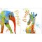Colorful Safari Animals 2 by Jean Plout 12" x 15" Canvas Wall Art (Set of 2)